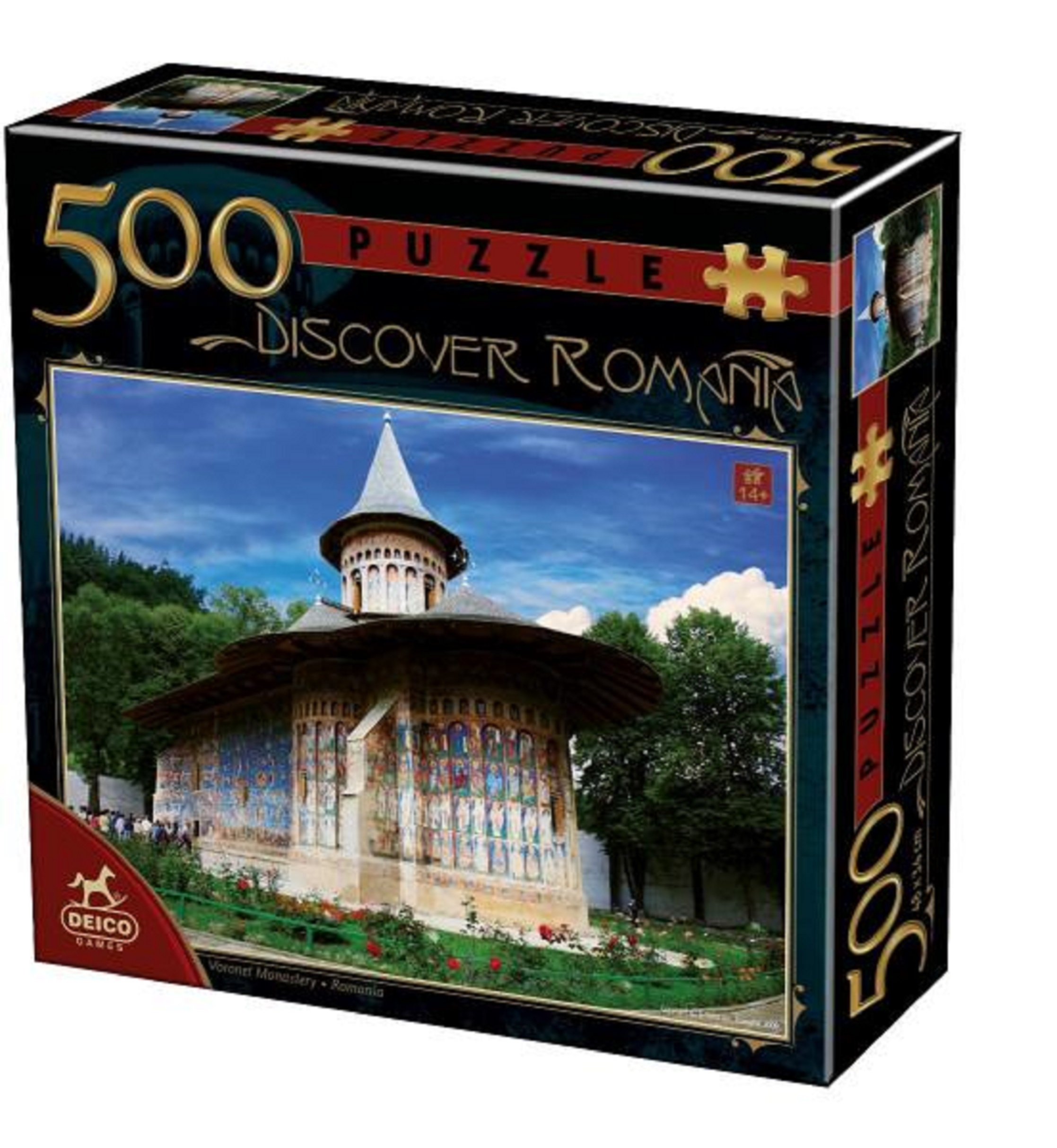 Puzzle - Discover Romania - Manastirea Voronet - 500 piese | Deico Games - 1
