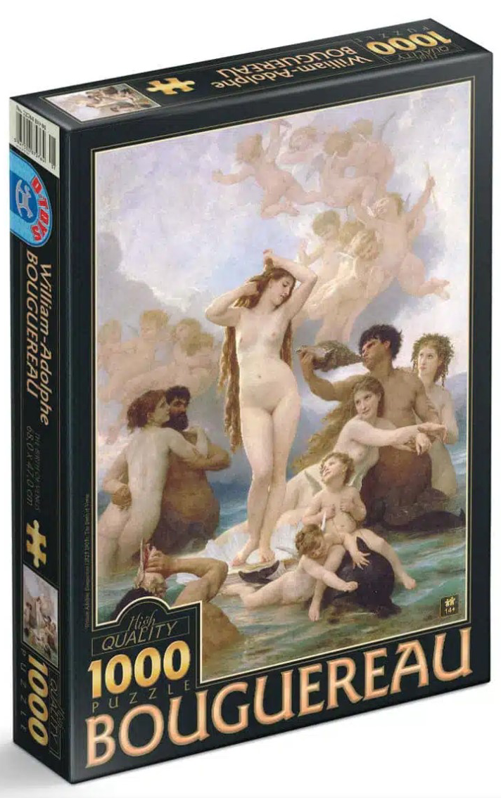 Puzzle 1000 piese - William-Adolphe Bouguereau - The Birth of Venus | D-Toys