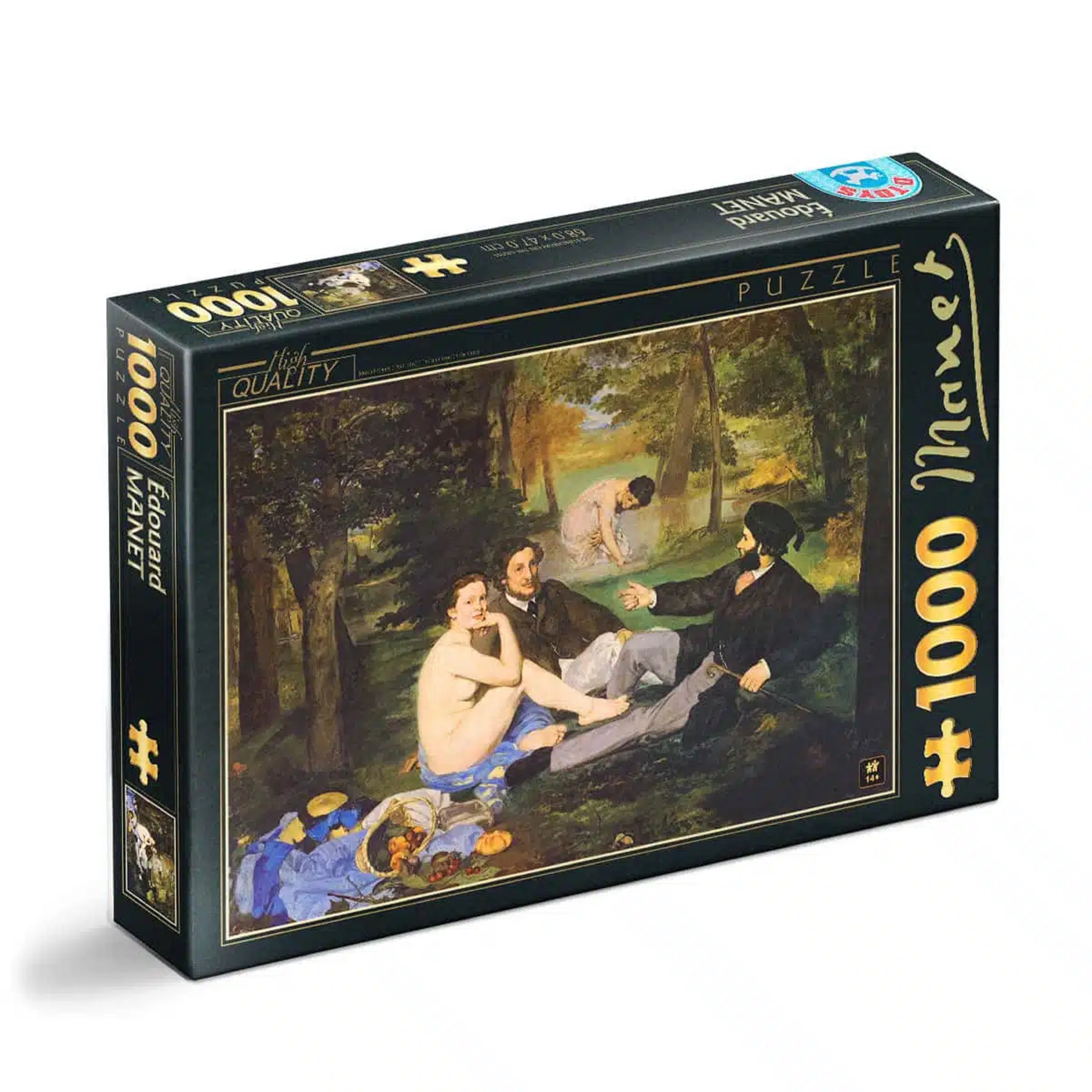 Puzzle - Edouard Manet - The Luncheon on the grass - 1000 piese | D-Toys