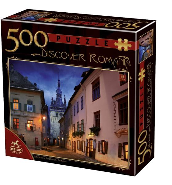 Puzzle - Discover Romania - Sighisoara seara - 500 piese | Deico Games