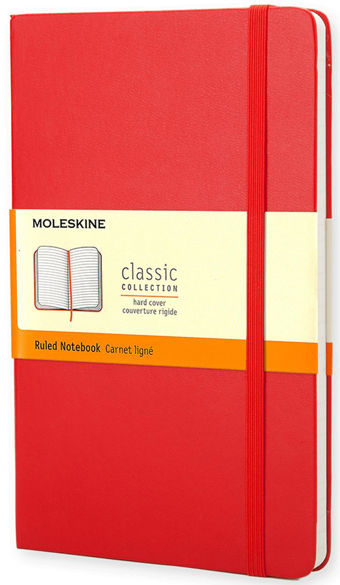 Carnet - Moleskine Classic - Pocket, Hard Cover, Ruled - Scarlet Red | Moleskine - 6 | YEO