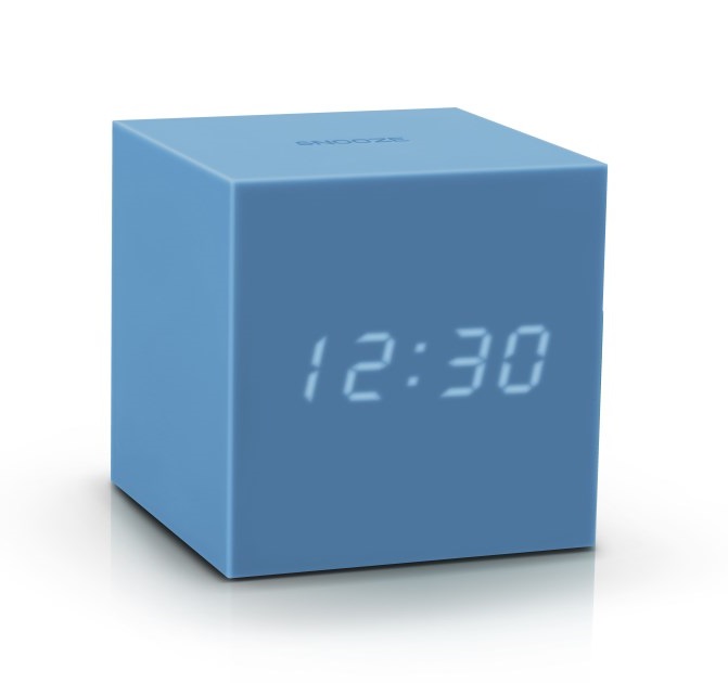 Ceas de birou - Gravity Cube Click Clock - Skyblue | Gingko