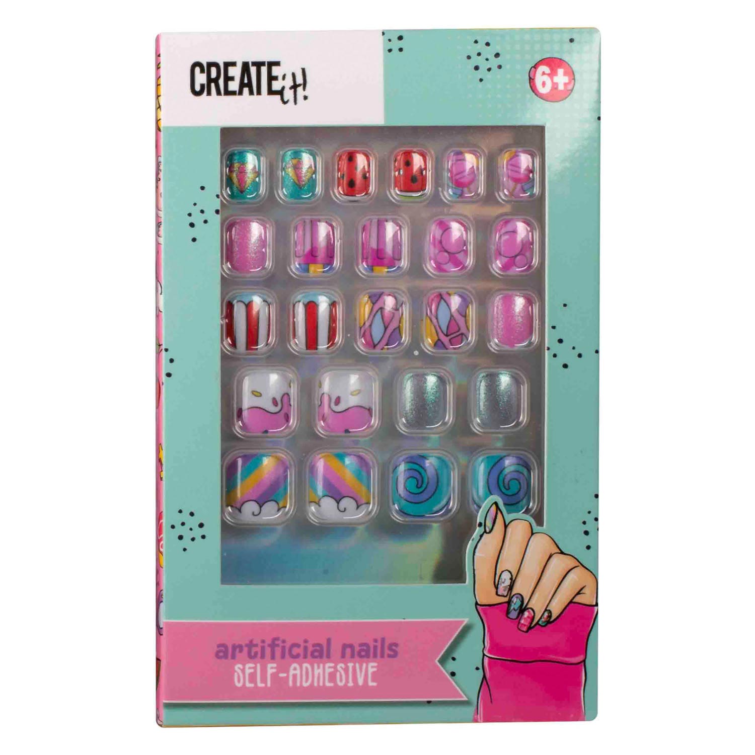 Set unghii false - Artificial Nails Self-Adhesive (doua modele - pret pe bucata) | Create It! - 1 | YEO