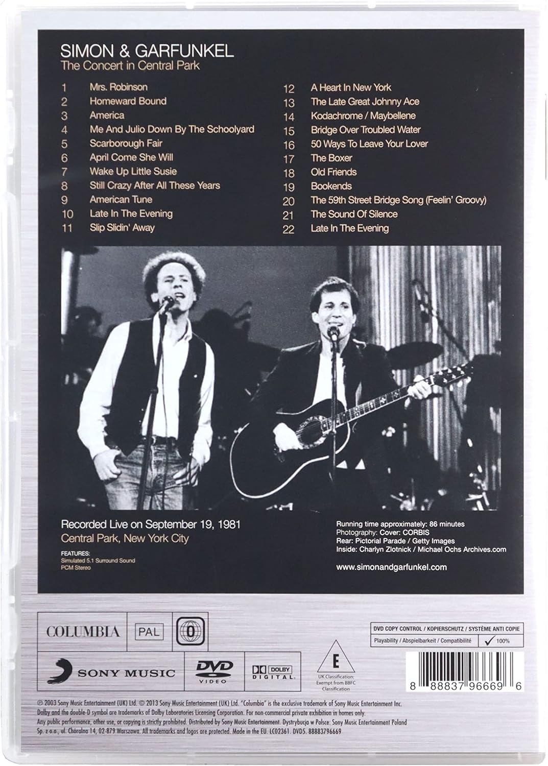 The Concert In Central Park (DVD) | Simon & Garfunkel