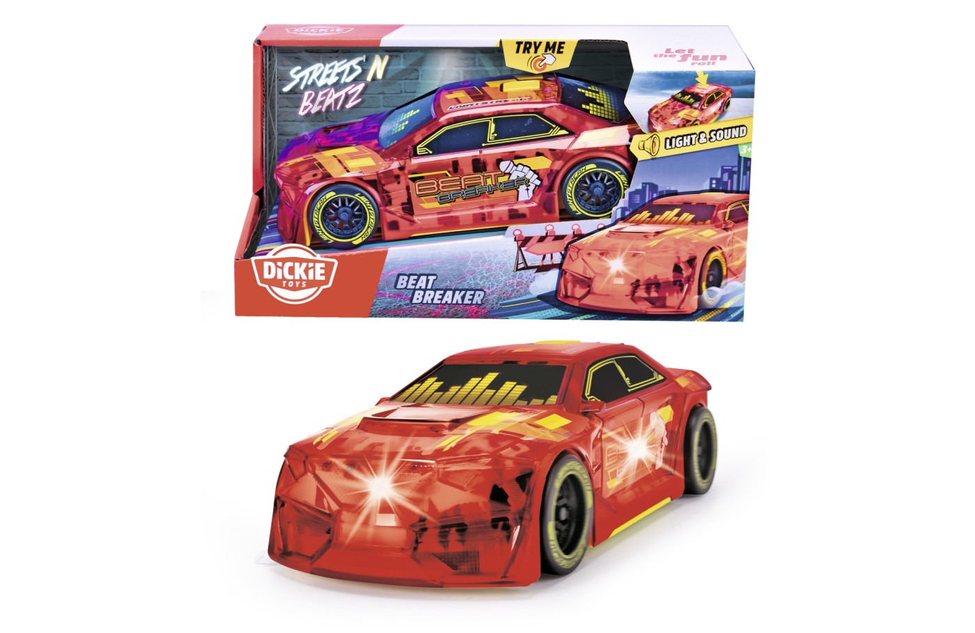 Masina - Beat Breaker - Rosu | Dickie Toys - 6
