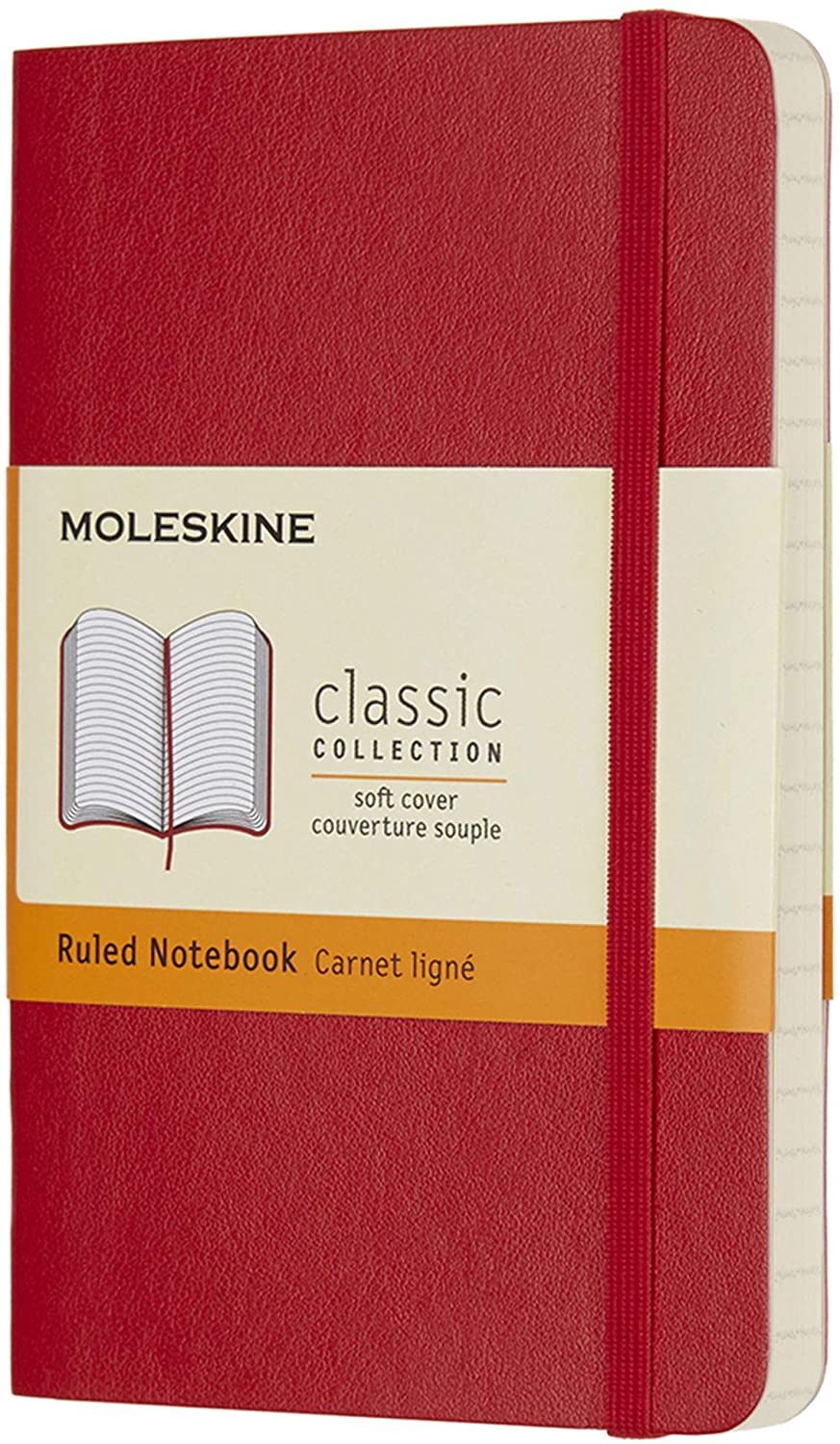 Carnet - Classic - Pocket, Soft Cover, Ruled - Scarlet Red | Moleskine - 3 | YEO