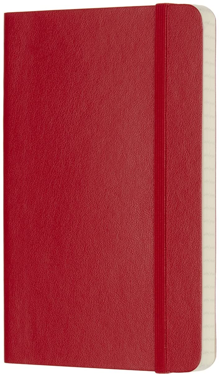 Carnet - Moleskine Classic Squared - Scarlet Red, Pocket, Soft Cover | Moleskine