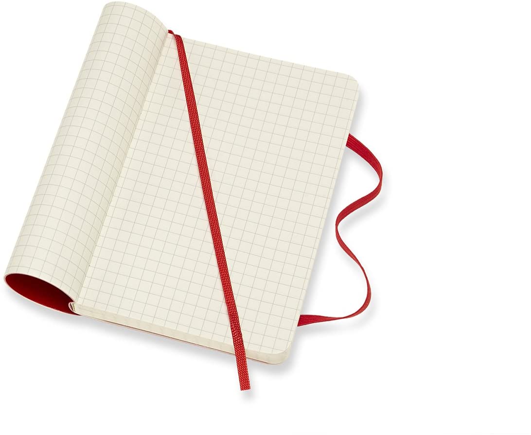 Carnet - Moleskine Classic - Pocket, Soft Cover, Squared - Scarlet Red | Moleskine - 2 | YEO