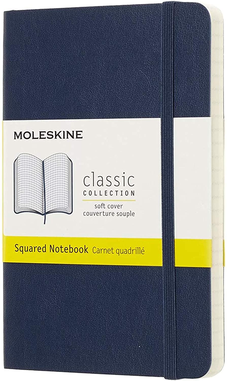 Carnet - Classic - Pocket, Soft Cover, Squared - Sapphire Blue | Moleskine