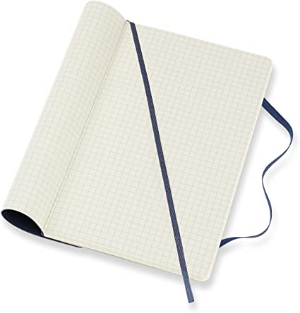 Carnet - Moleskine Classic - Large, Soft Cover, Squared - Sapphire Blue | Moleskine - 1 | YEO