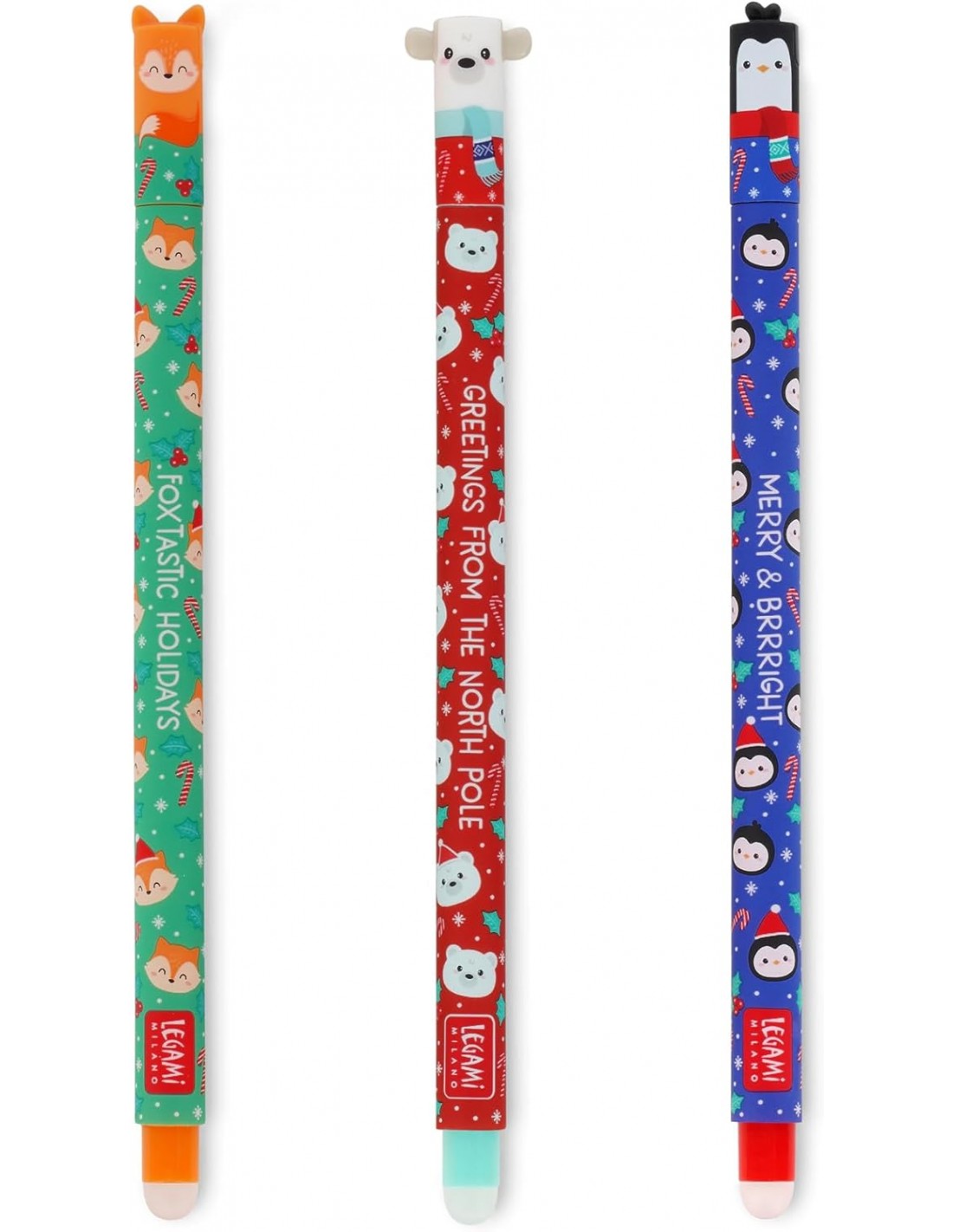 Set 3 pixuri - Erasable Pen - Christmas | Legami - 3 | YEO