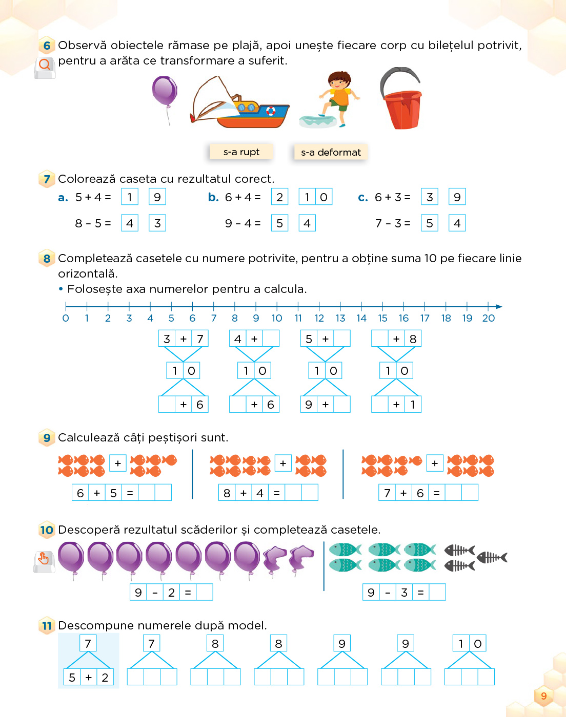 Matematica si explorarea mediului. Clasa I | Mariana Mogos - 6 | YEO