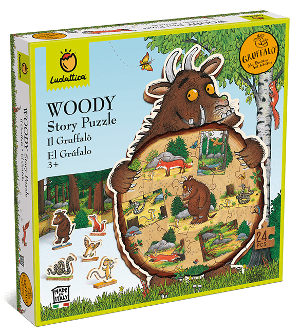 Puzzle 24 piese - Woody Story Puzzle - Gruffalo | Ludattica