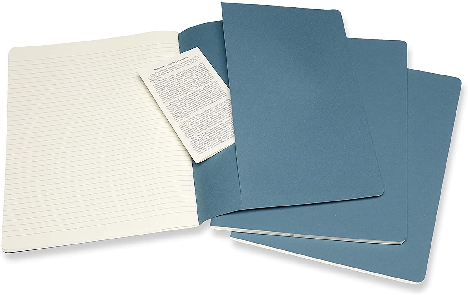 Set 3 caiete - Moleskine Cahier - X-Large, Ruled - Brisk Blue | Moleskine - 2 | YEO