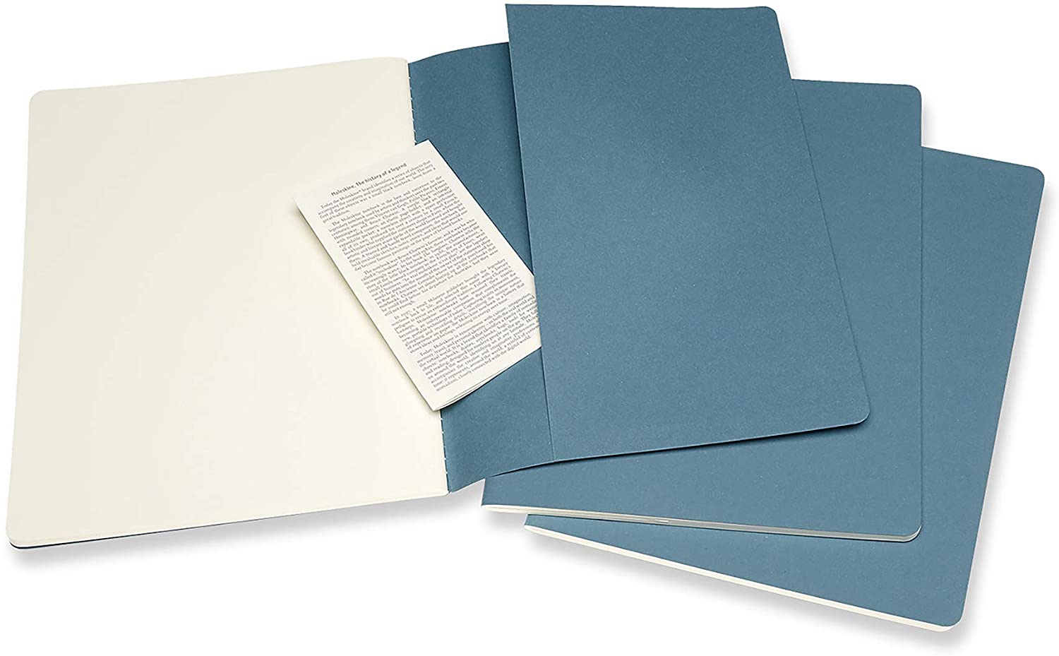 Set 3 caiete - Moleskine Cahier - X-Large, Plain - Brisk Blue | Moleskine - 2 | YEO