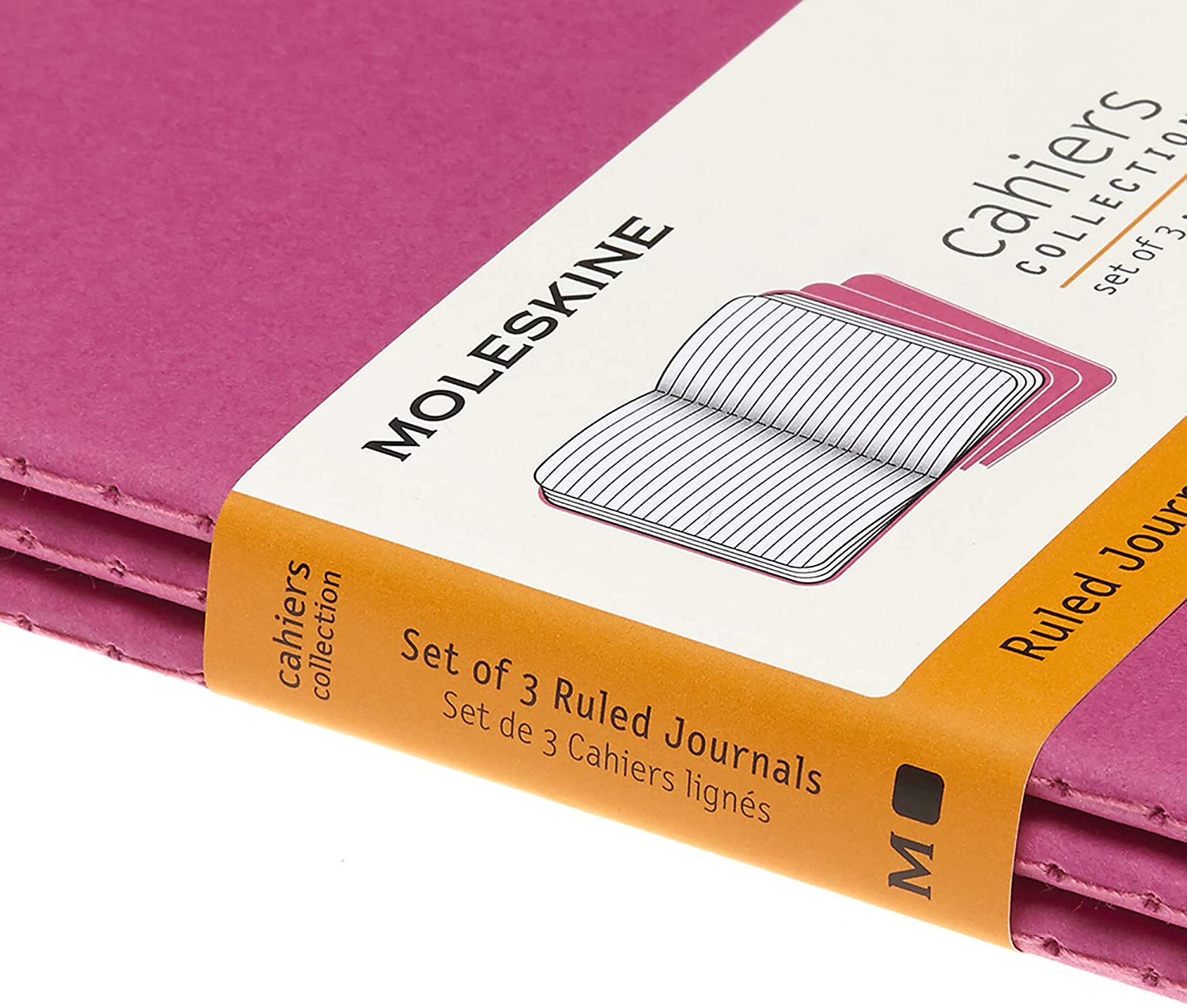 Set 3 carnete - Moleskine Cahier Journal Pocket Kinetic Pink | Moleskine - 2 | YEO