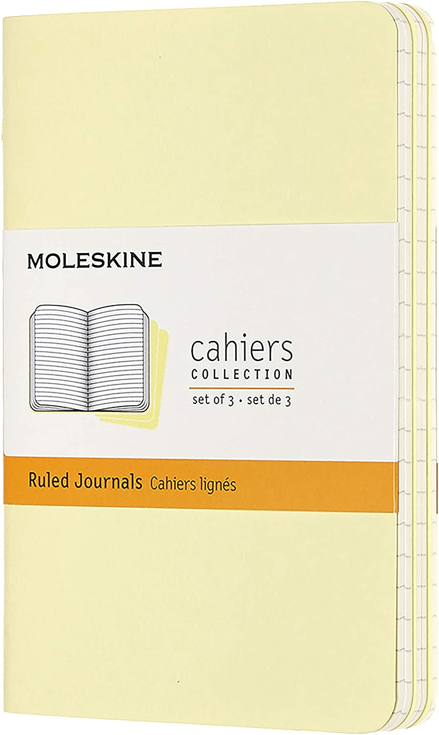 Set 3 carnete - Moleskine Cahier Journal Pocket Tender Yellow | Moleskine