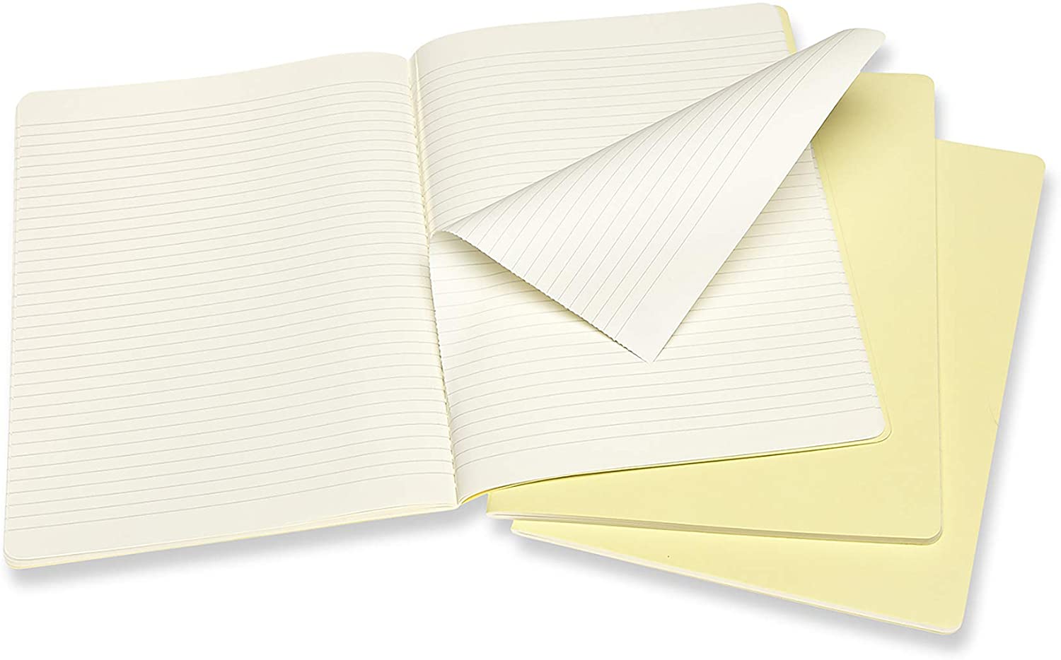 Set 3 caiete - Moleskine Cahier Journal Extra Large Tender Yellow | Moleskine