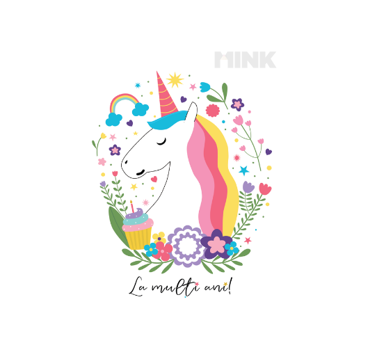 Felicitare aniversare - Unicorn  | Mink