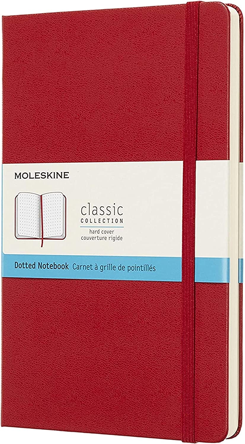 Carnet - Moleskine Classic - Hard Cover, Large, Dotted - Scarlet Red | Moleskine