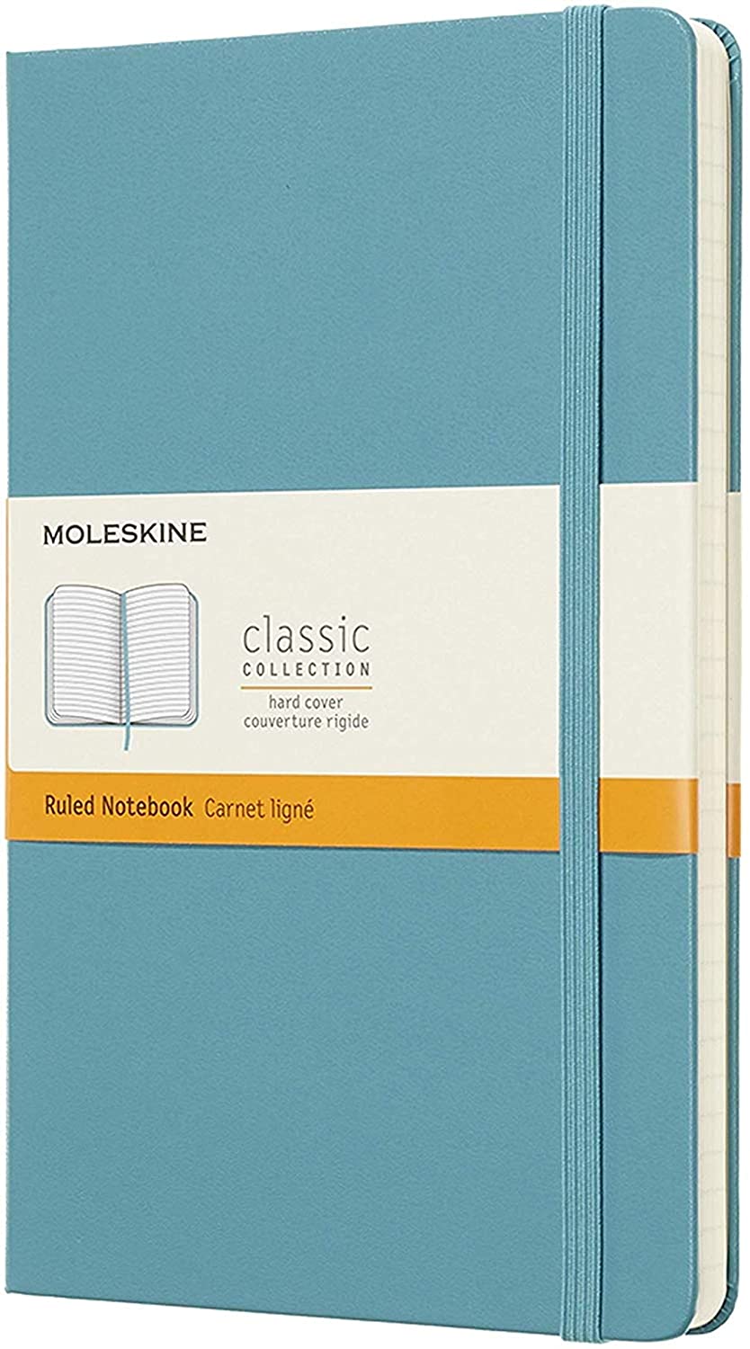 Carnet - Moleskine Classic - Large, Hard Cover, Ruled - Reef Blue | Moleskine - 4 | YEO