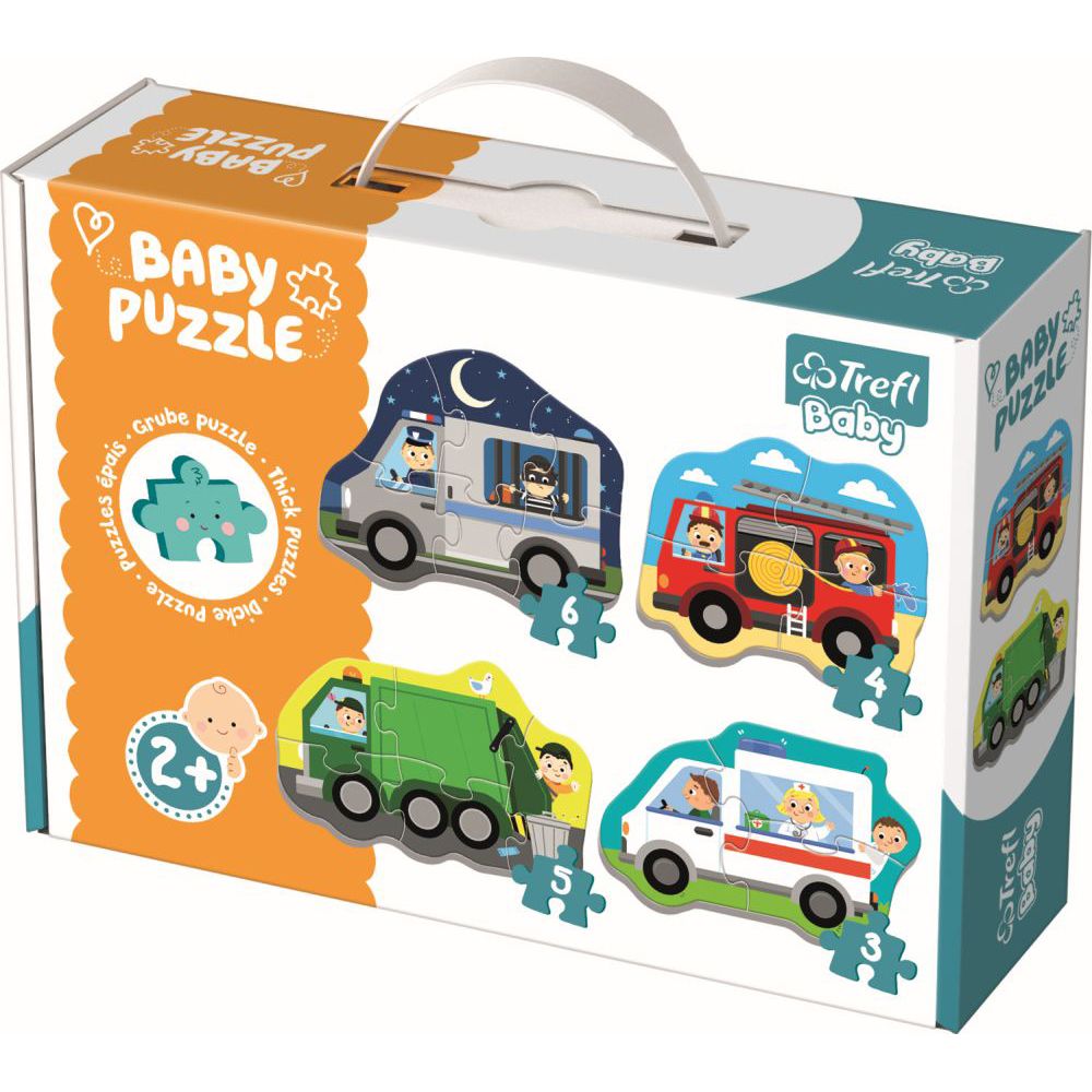 Puzzle - Trefl Baby Clasic - Vehicule si meserii | Trefl