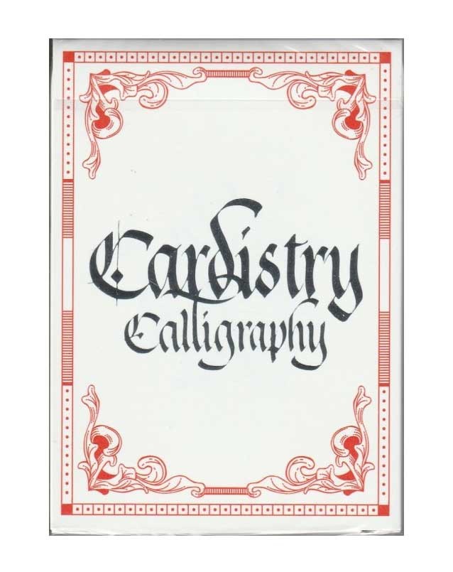  Carti de joc - Cardistry Calligraphy, Red | Magic Hub 