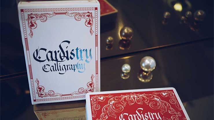 Carti de joc - Cardistry Calligraphy - Red | Magic Hub