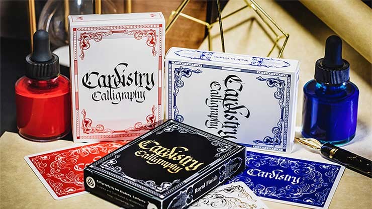 Carti de joc - Cardistry Calligraphy - Red | Magic Hub - 1 | YEO