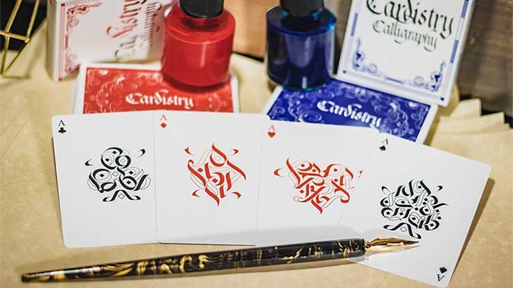 Carti de joc - Cardistry Calligraphy - Red | Magic Hub - 2 | YEO