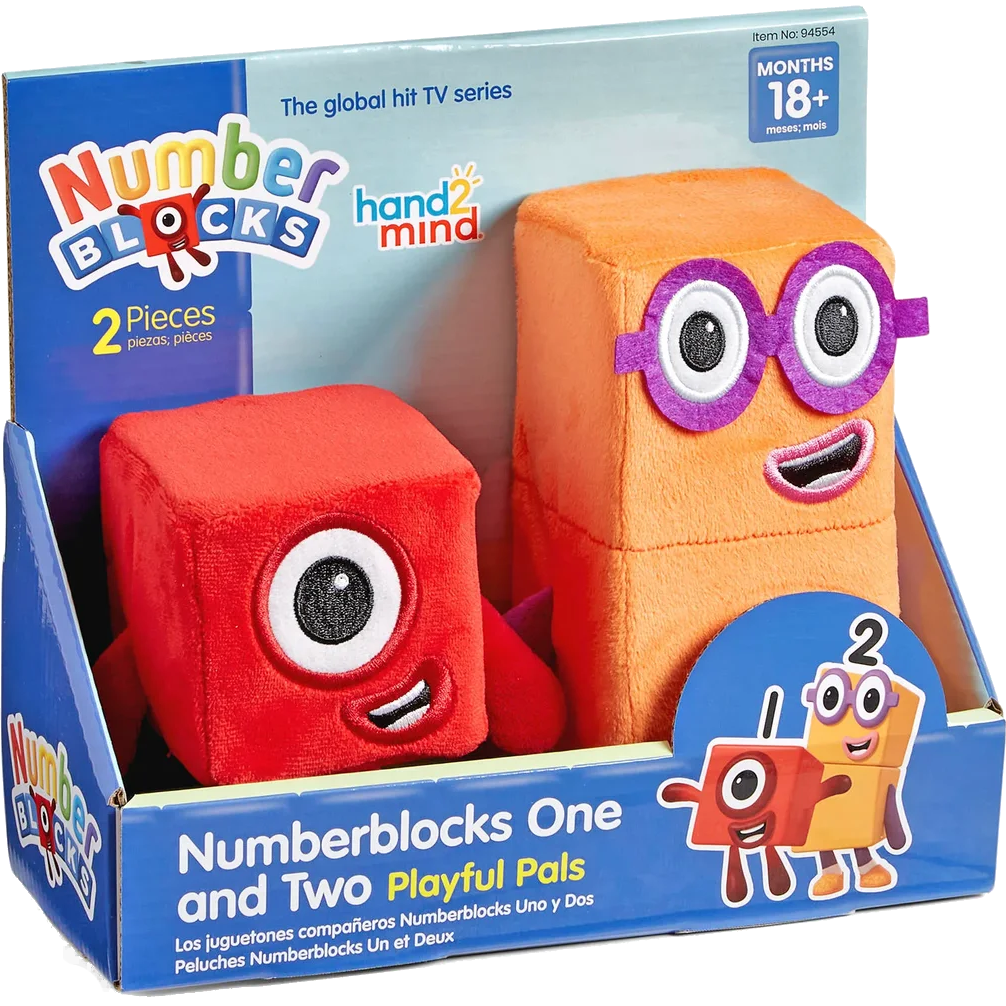 Set jucarii de plus - Numberblocks - Unu si Doi | Learning Resources - 3 | YEO