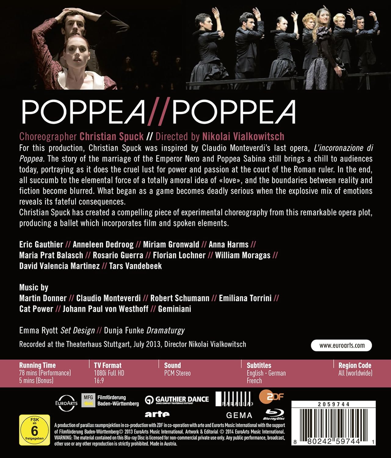 Poppea // Poppea (3D Blu-ray Disc) | Gauthier Dance, Dance Company Theaterhaus Stuttgart