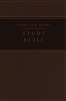 NKJV, Apply the Word Study Bible, Large Print, Imitation Leather, Brown, Red Letter Edition | Zondervan