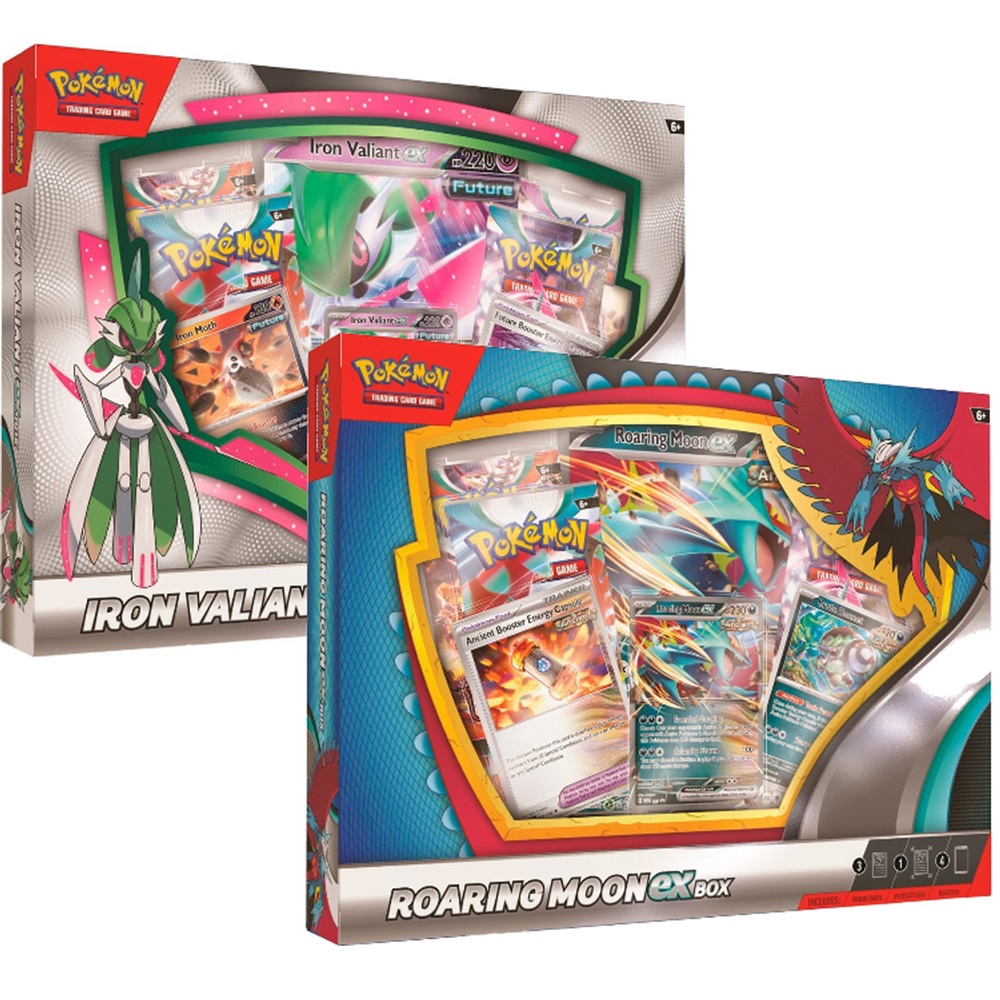 Pokemon TCG: Iron Valiant ex Box/ Roaring Moon ex box - doua modele | The Pokemon Company - 2 | YEO