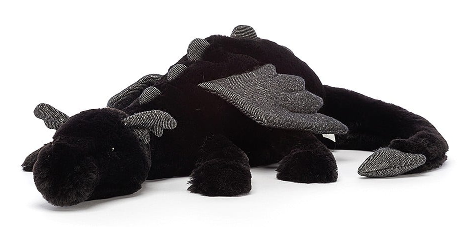 Jucarie de plus - Medium - Onyx Dragon | Jellycat