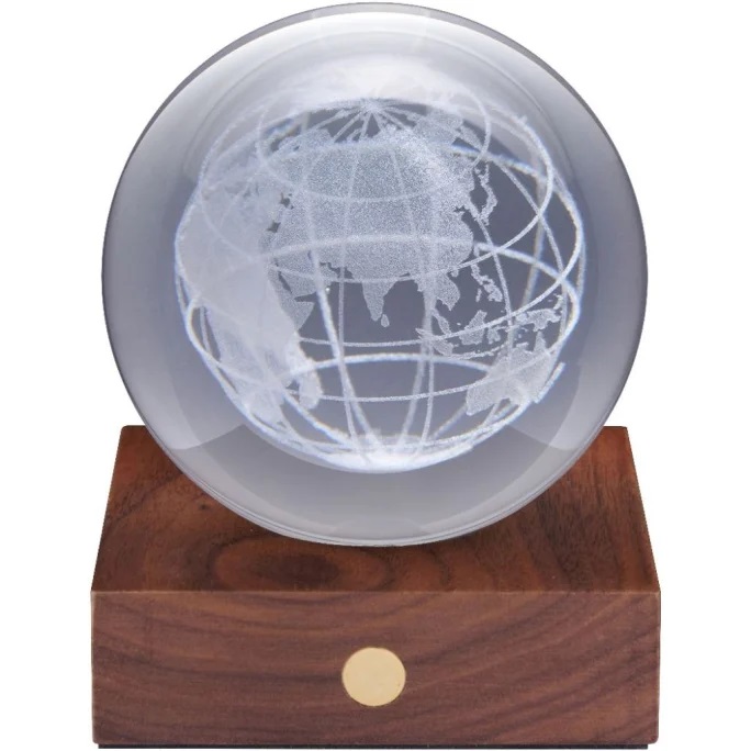 Lampa - Amber Crystal Light - World Globe