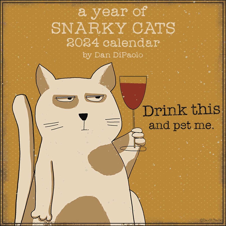 Calendar 2024 - A Year of Snarky Cats | Simon & Schuster
