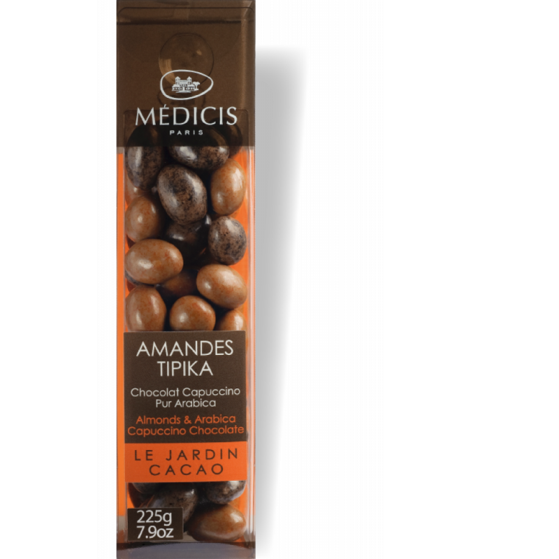 Migdale prajite invelite in ciocolata cu capuccino Arabica - Tipika Almonds | Medicis