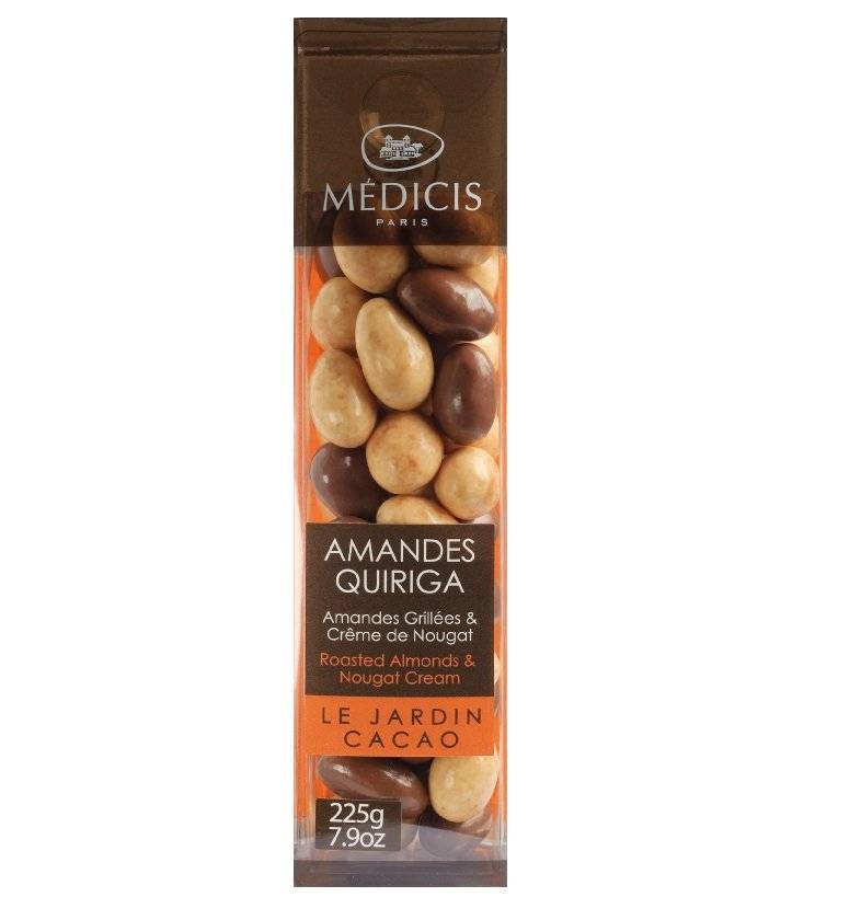 Migdale prajite in crema de nuga si ciocolata - Quiriga Almonds | Medicis