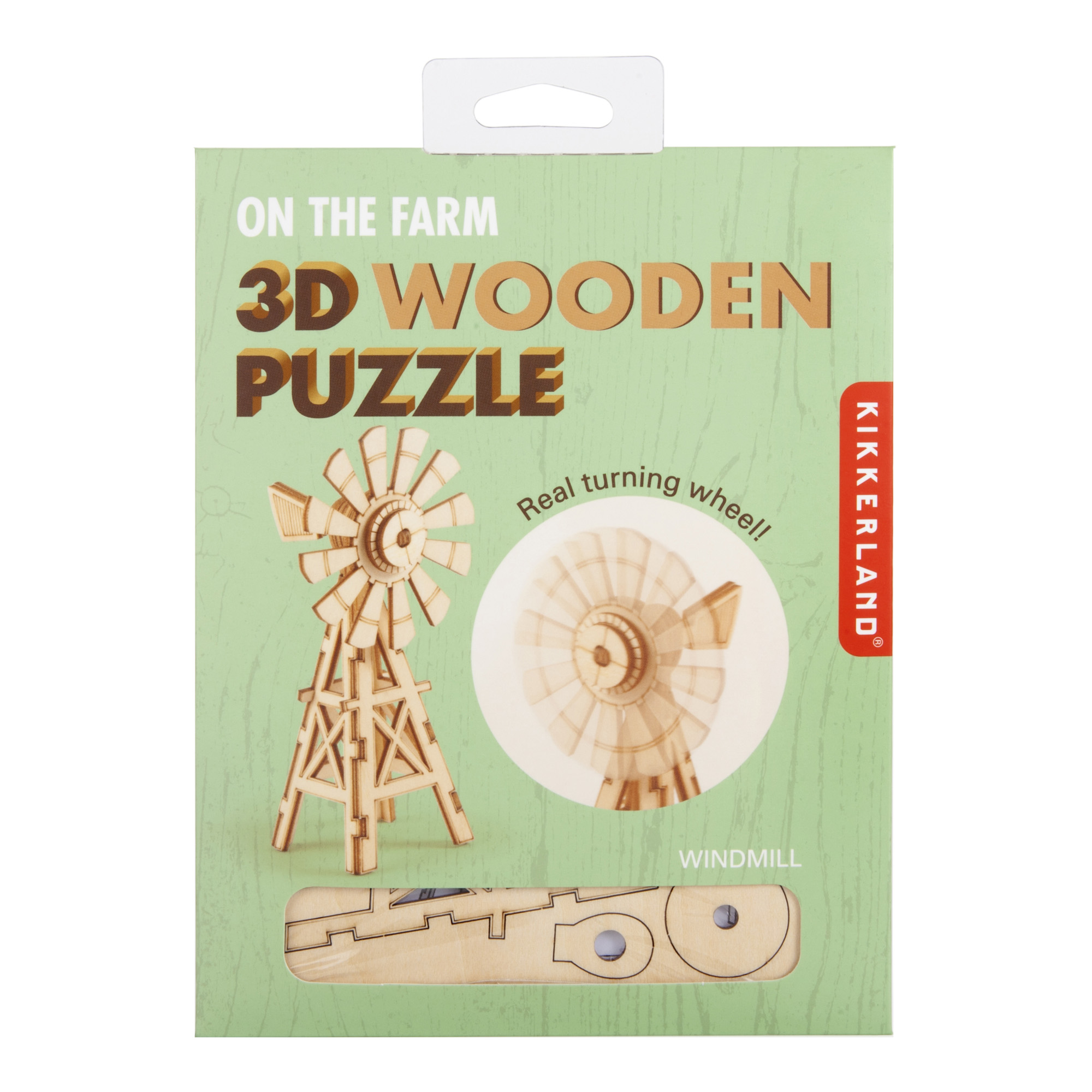 Puzzle 3D - Windmill | Kikkerland - imagine 5