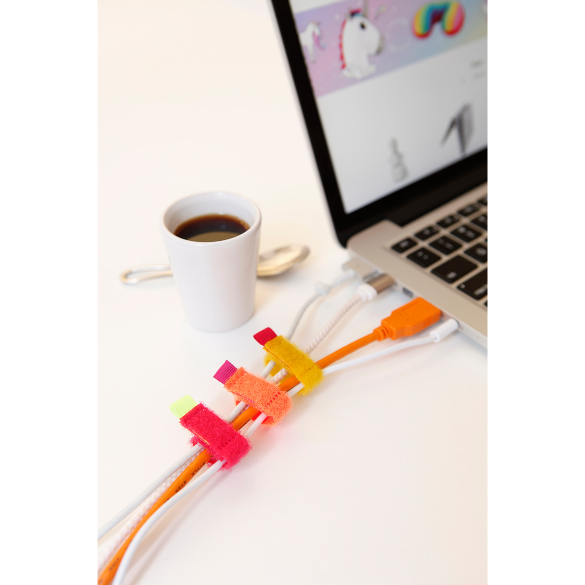 Benzi atasabile - Mini Color Cable Ties | Kikkerland