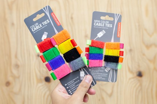 Benzi atasabile - Mini Color Cable Ties | Kikkerland - 1 | YEO