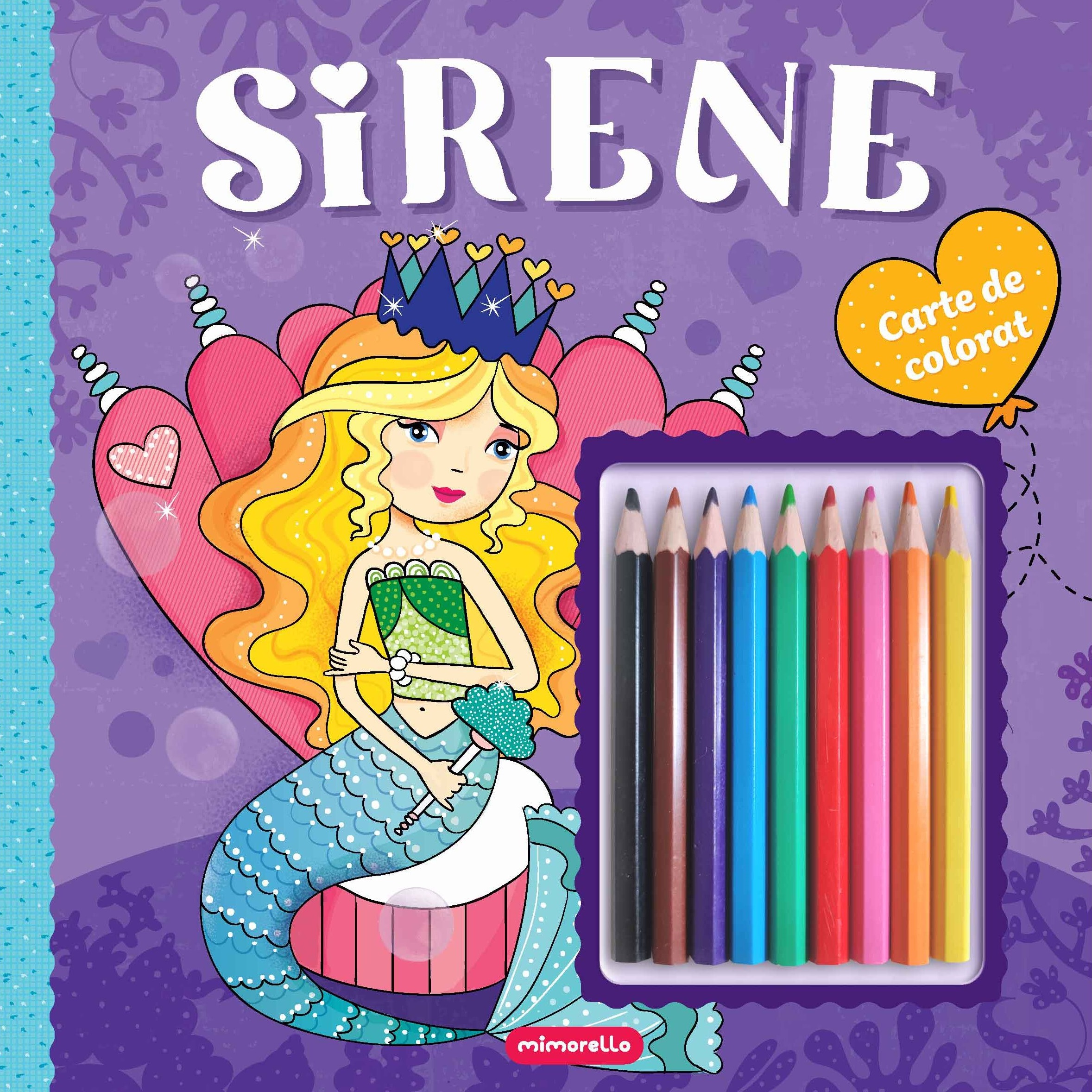 Carte de colorat. Sirene