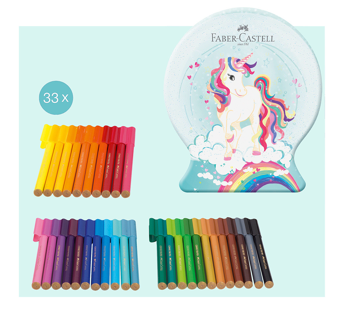 Set 33 carioci - Connector - Unicorn Box | Faber-Castell - 1 | YEO