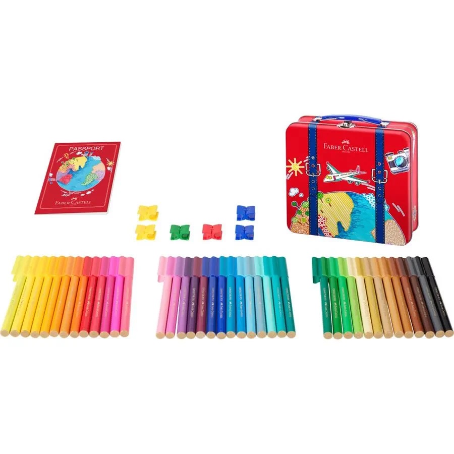 Set 40 carioci - Connector - Valiza | Faber-Castell - 2 | YEO