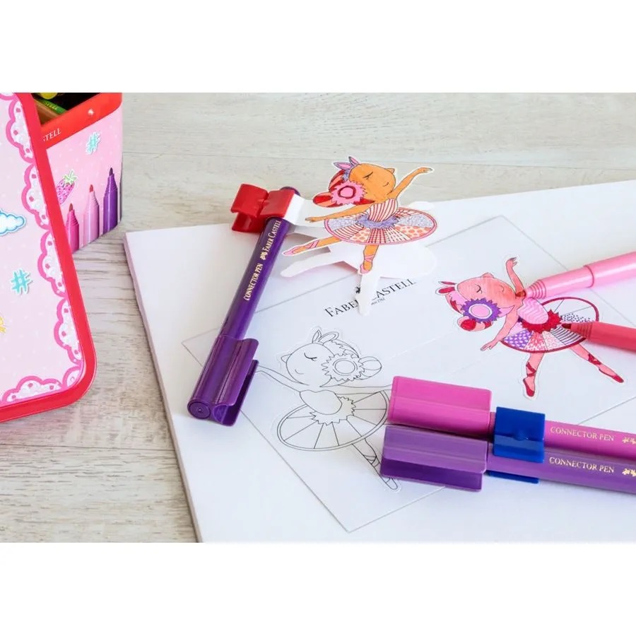 Set 33 carioci - Connector - Ballerina Box | Faber-Castell - 1 | YEO