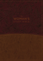The NKJV, Woman's Study Bible, Imitation Leather, Brown/Burgundy, Full-Color, Indexed | Dorothy Patterson