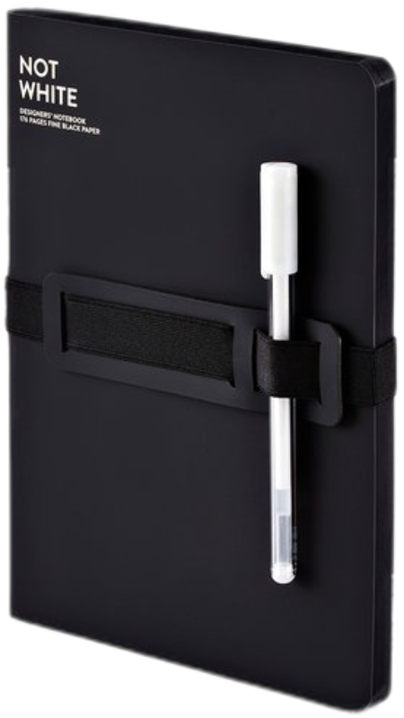 Carnet - Not White L Light - Black | Nuuna