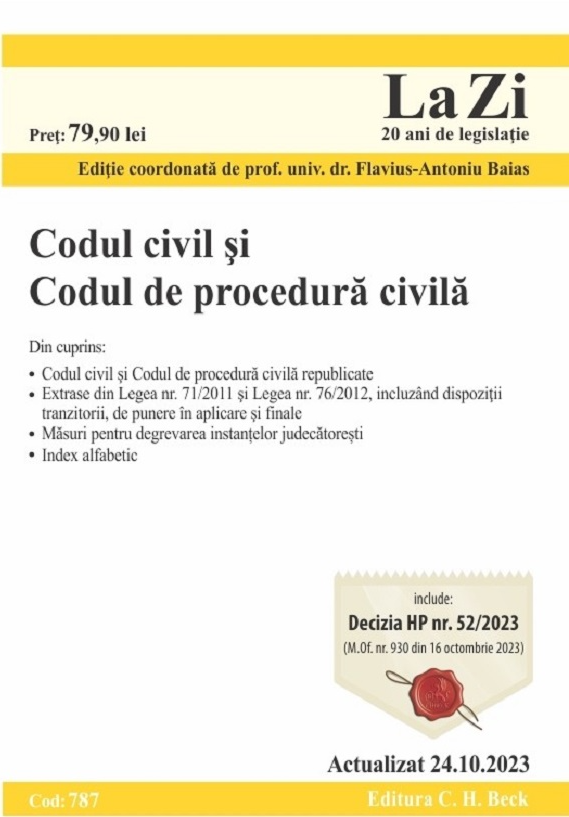 Codul civil si Codul de procedura civila | Flavius-Antoniu Baias