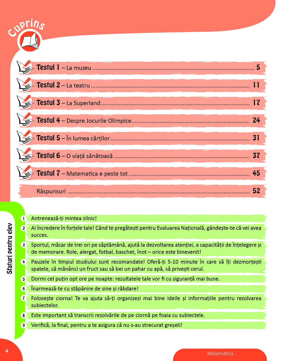 Matematica. Teste pentru Evaluarea Nationala. Clasa a IV-a | Mirela Mihaescu, Stefan Pacearca, Anita Dulman